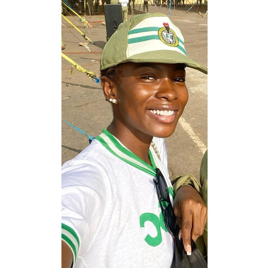 Jemima Osunde shares photos in NYSC uniform as she begins service