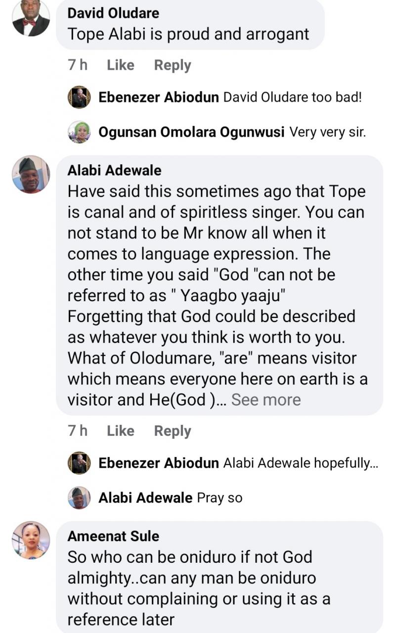 Tope Alabi under fire for publicly criticising the song of a fellow gospel artist (video)