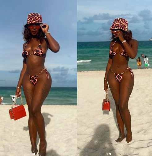 Bikini-clad Khloe showcases her banging body (Photos/Video)