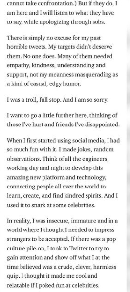 Chrissy Teigen apologizes for engaging in online trolling