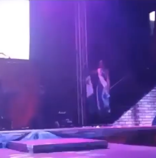 Miss Africa Russia representative from Nigeria, Udeh Chiamaka Victoria steps out with a blood stained Nigerian flag (video)