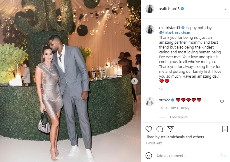 Tristan Thompson showers Khloe Kardashian with kind words as he celebrates her on her birthday