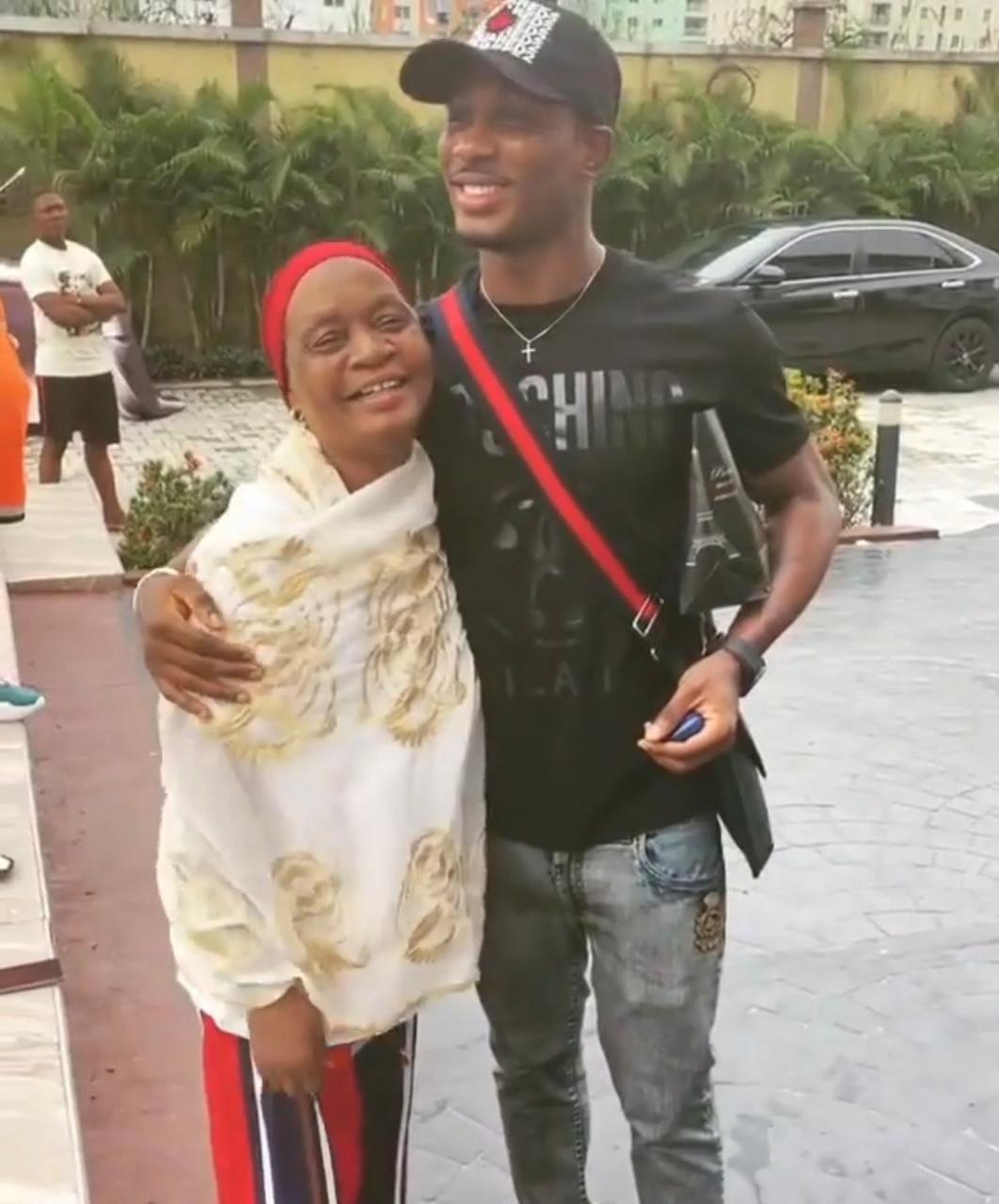 Adorable video of footballer, Jude Ighalo and his mother