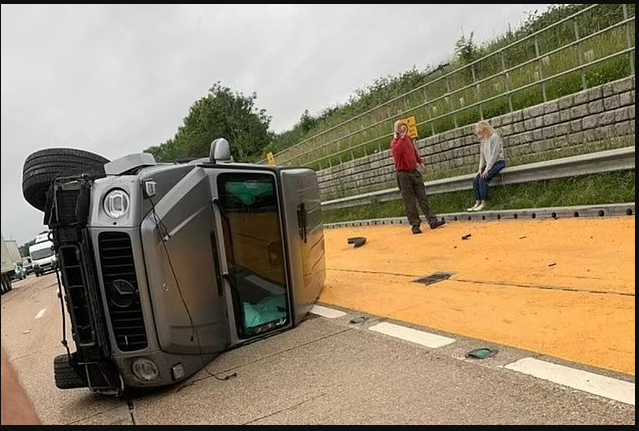Arsenal star, Ainsley Maitland-Niles involved in serious traffic accident as his ?105,000 Mercedes overturns on motorway