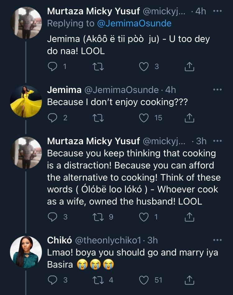 Actress Jemima Osunde tackled for saying she wouldn?t cook when she gets married