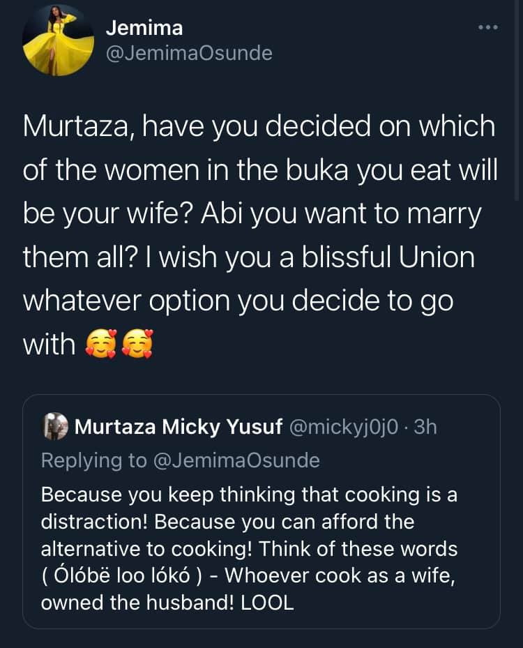 Actress Jemima Osunde tackled for saying she wouldn?t cook when she gets married