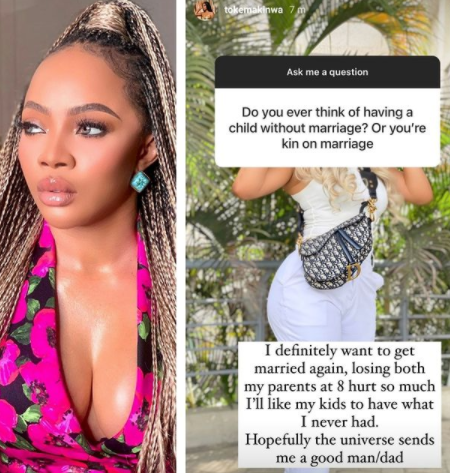 I definitely want to get married again - media personality Toke Makinwa