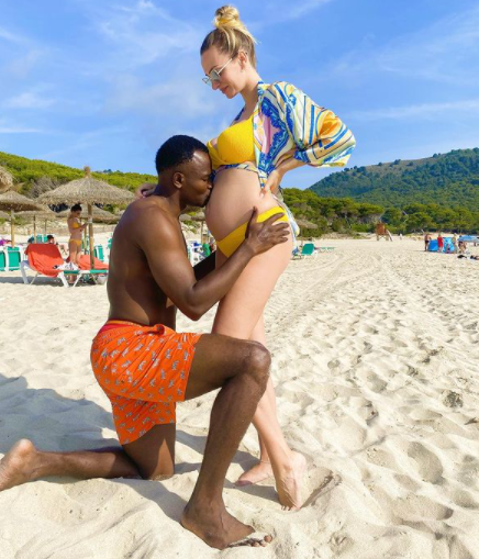 Former Super Eagles striker, Victor Obinna Nsofor, and partner expecting a baby (photos)
