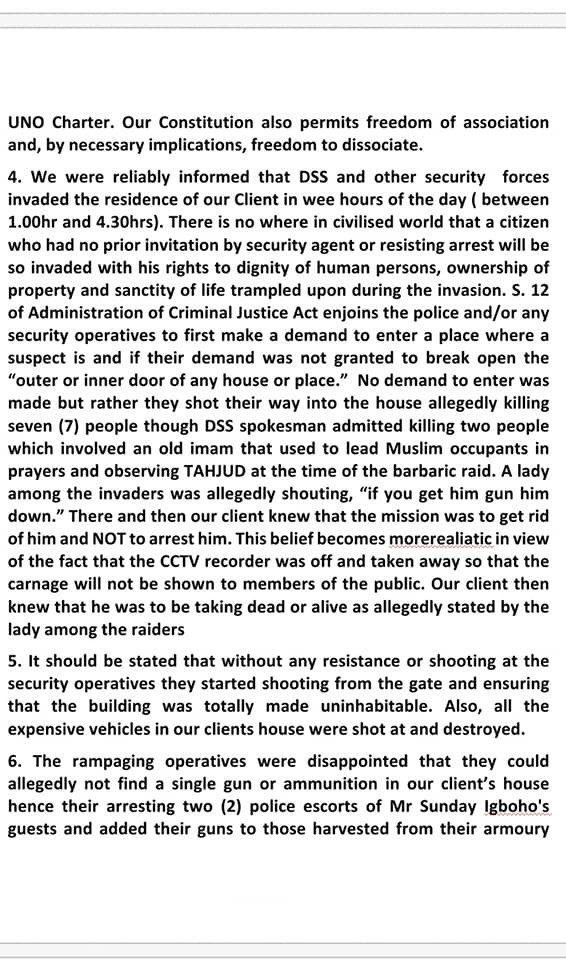 Sunday Igboho writes FG, demands N500m compensation for damage to his house and cars