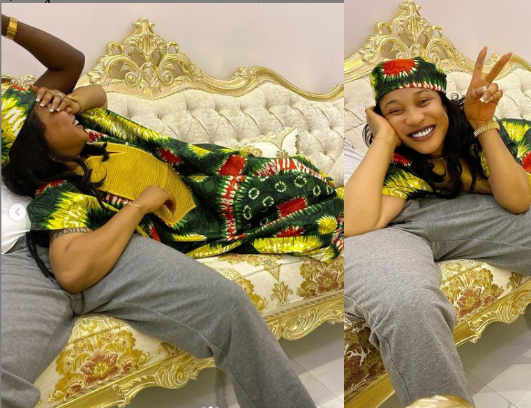 Tonto Dikeh shares loved-up photos with her man Prince Kpokpogri