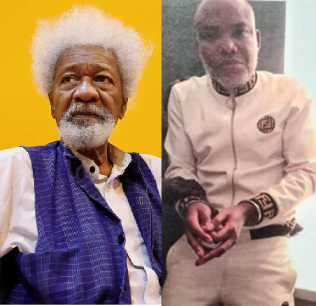 "Nnamdi Kanu was kidnapped. That is wrong internationally and morally" - Wole Soyinka says