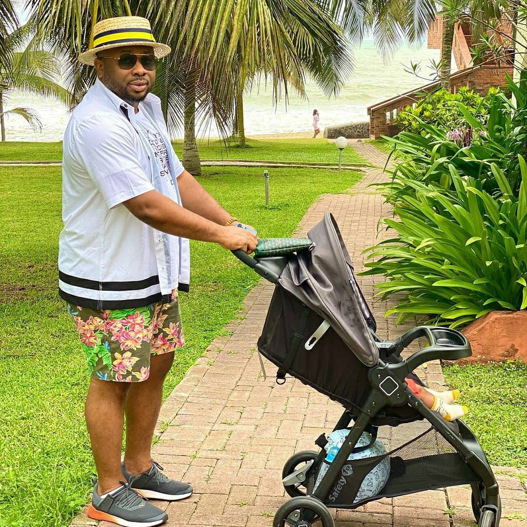 Actress Rosy Meurer and hubby, Olakunle Churchill, step out with their son, King Churchill Jnr (photos)