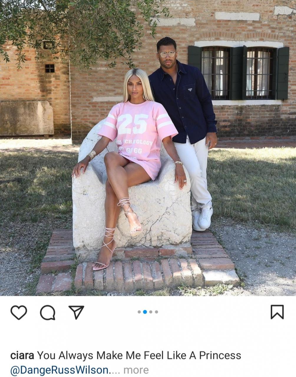 Ciara and Russell recreate Princess Diana and Prince Charles photo in the same location
