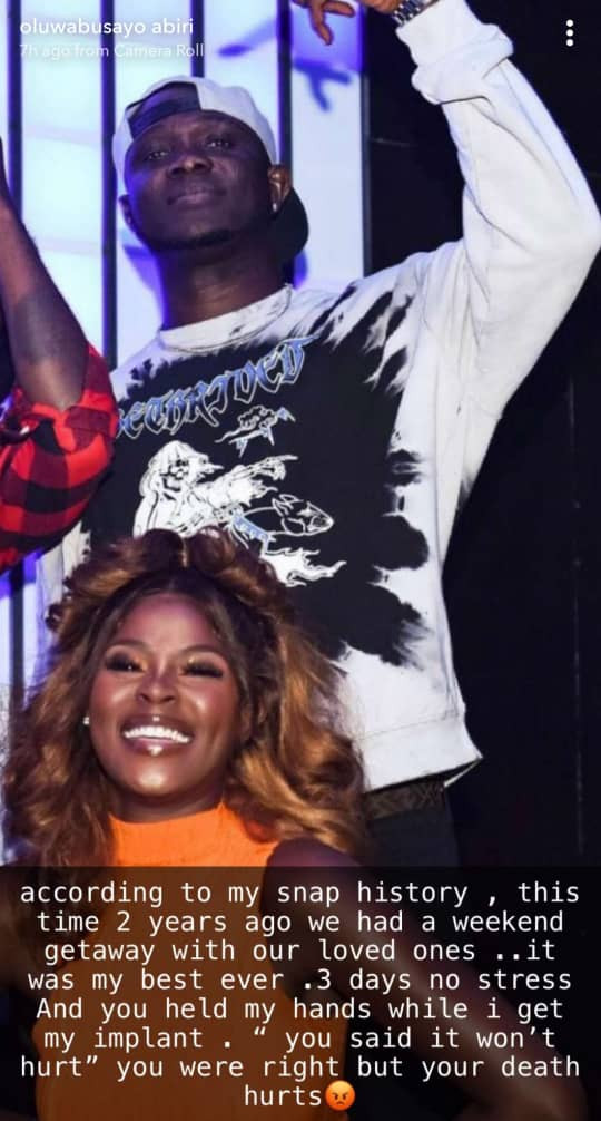 "You held my hands while I got my implants "- reality TV star, Koko, breaks into tears as she remembers her friend, Obama DMW who died recently (video)
