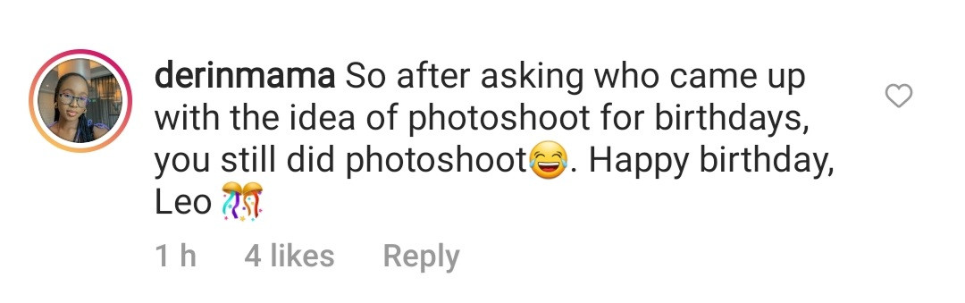 Leo DaSilva posts professional birthday photos on Instagram shortly after calling it a "nonsense tradition " on Twitter
