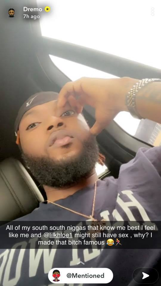 I feel like I and my bestie Khloe might still have s3x - Rapper Dremo 