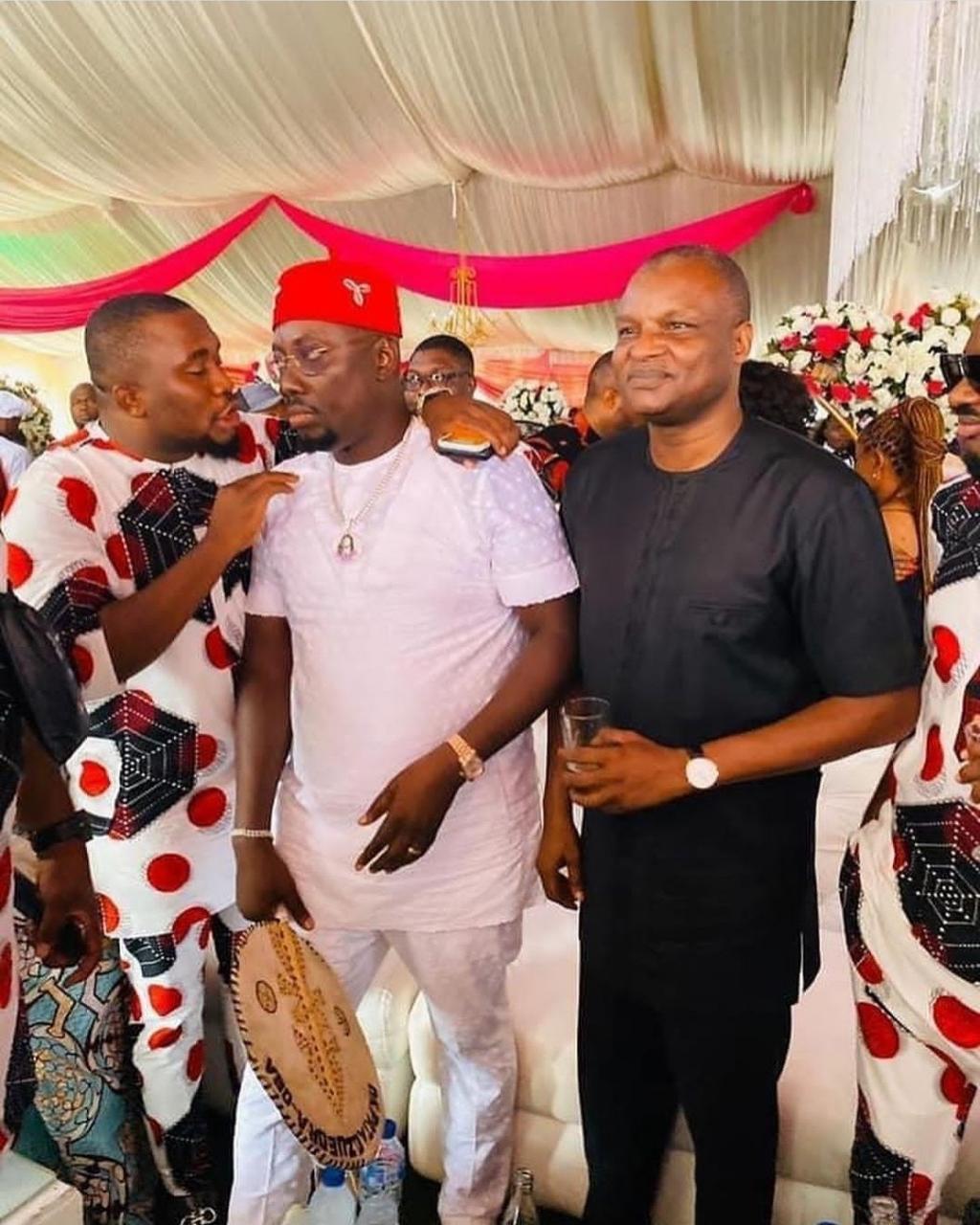 DCP Abba Kyari poses with Obi Cubana at his mother