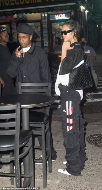 Rihanna and boyfriend A$AP Rocky get cuddly while on a romantic date in New York City (photos)
