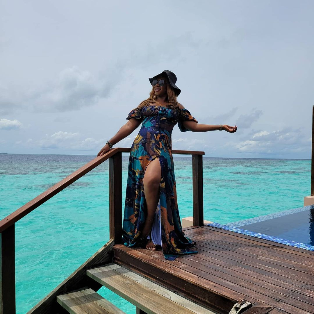 Obi Cubana and wife vacation in Maldives Islands days after staging a "talk of the town" funeral for his mum (photos)
