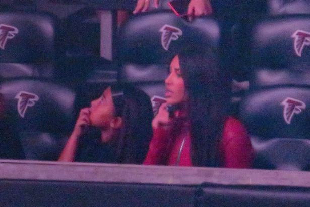 Kim Kardashian attends Kanye West?s? album event with their kids & sister Khloe to support him despite divorce (Photos)