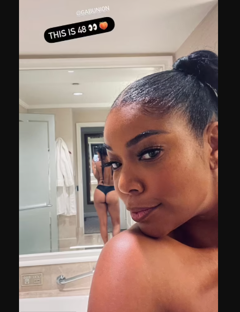 Dwyane Wade shares topless photo of wife Gabrielle Union with her backside on display, says 