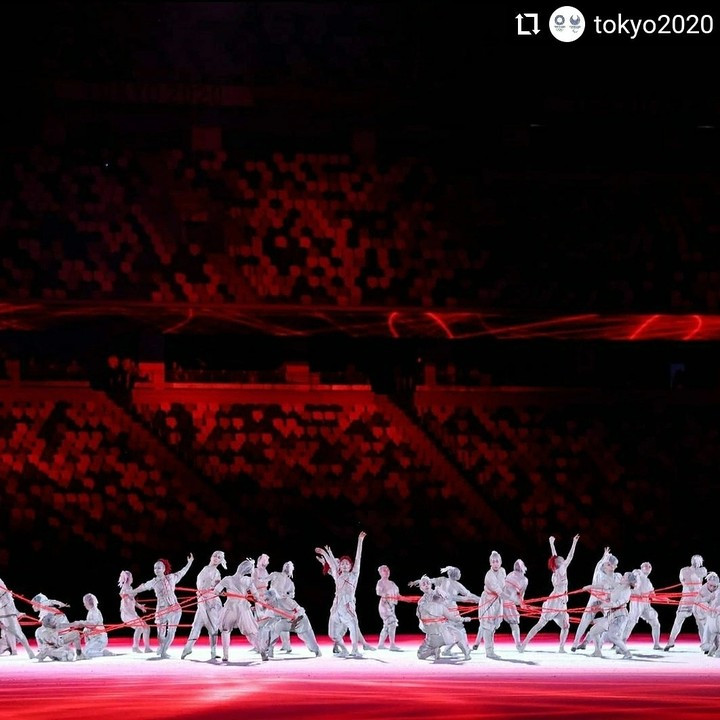 Photos from the opening ceremony of the Tokyo 2020 Olympics?