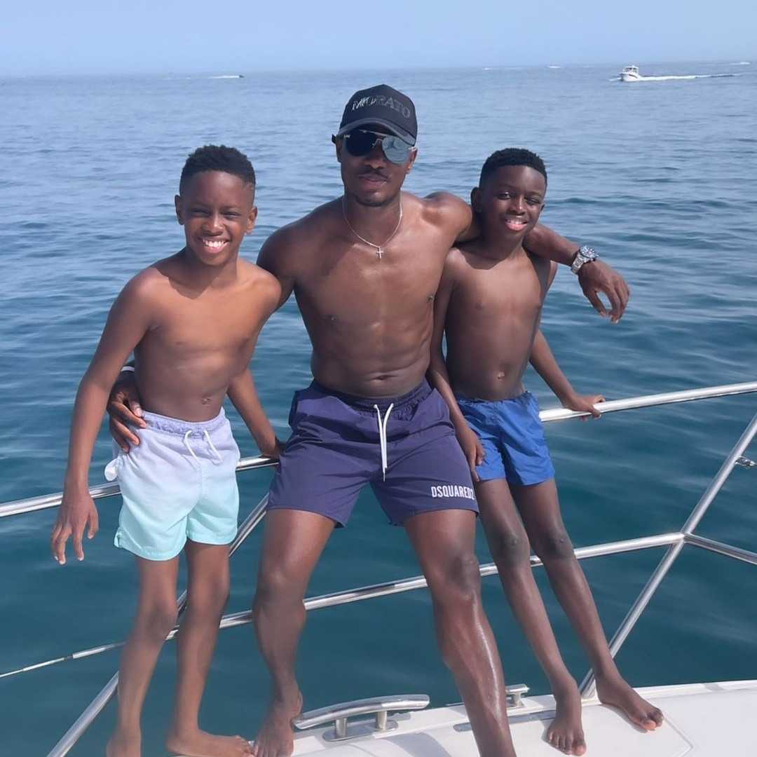Jude Ighalo shares photos and his videos from his vacation with his kids
