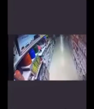 CCTV footage of a lady deliberately turning on a gas cooker at an Abuja Supermarket surfaces after an explosion occurred (video)