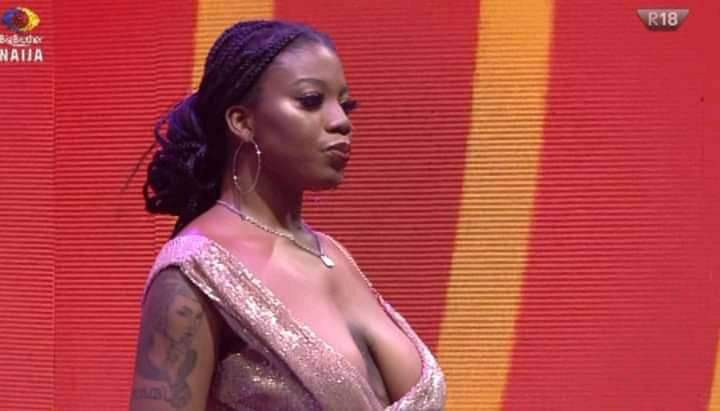 Nkechi Blessing Sunday goes braless to defend BBNaija