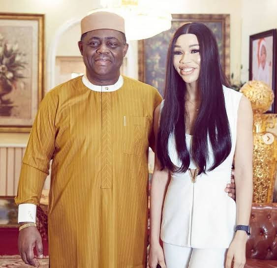 Femi Fani-Kayode shows off his lover, Chika Nerita