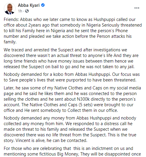 Policeman Abba Kyari reacts after being accused by US government of allegedly receiving bribe from Hushpuppi to arrest and jail a member of his online fraud gang