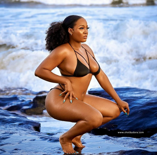 Sexy swimwear photos of reality TV star Lucy Edet