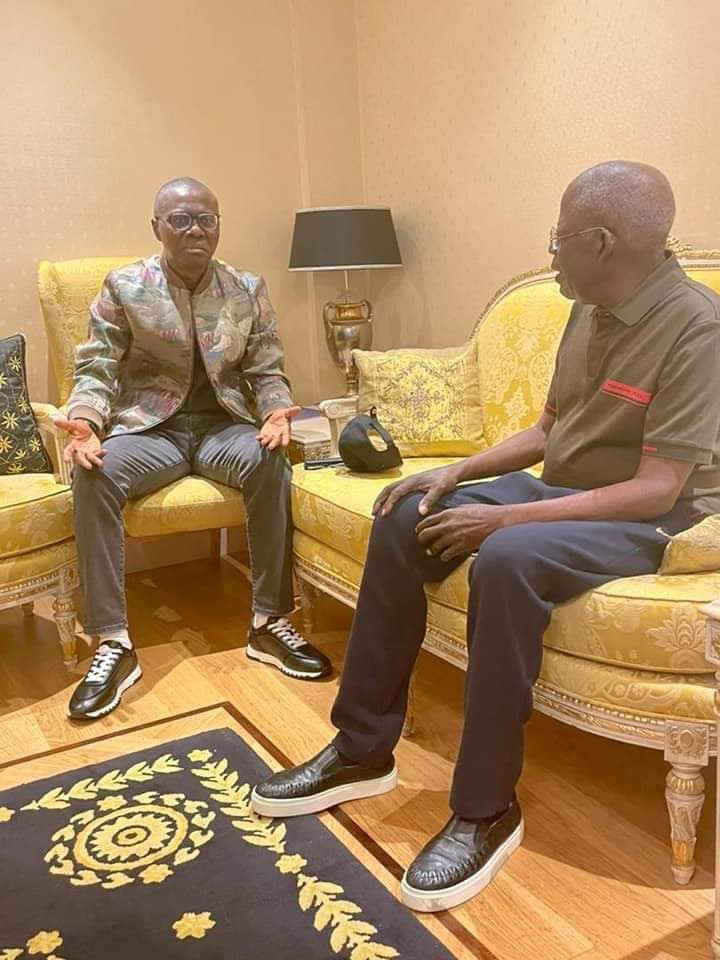 Governor Sanwo-Olu visits Bola Tinubu in the UK (photos)