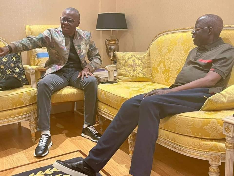 Governor Sanwo-Olu visits Bola Tinubu in the UK (photos)