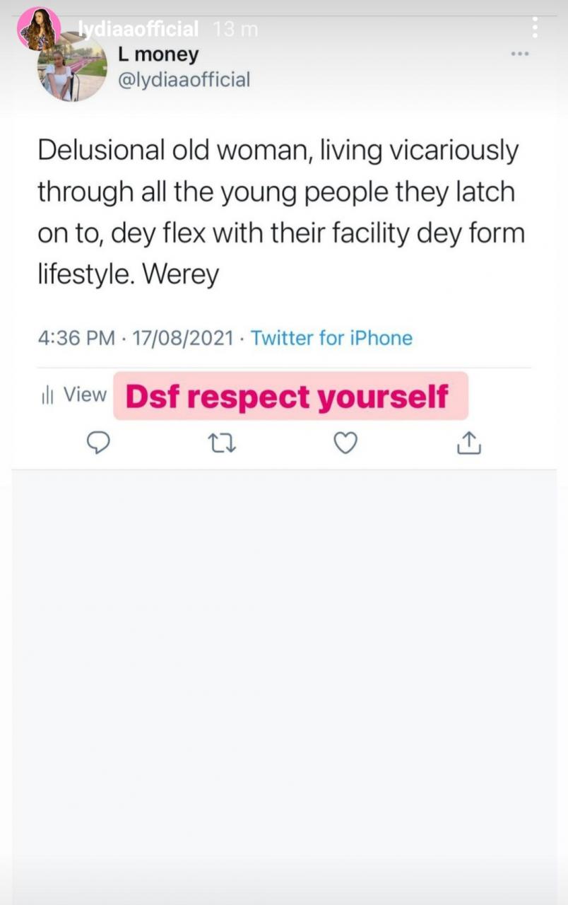Lydia Balogun drags Timini