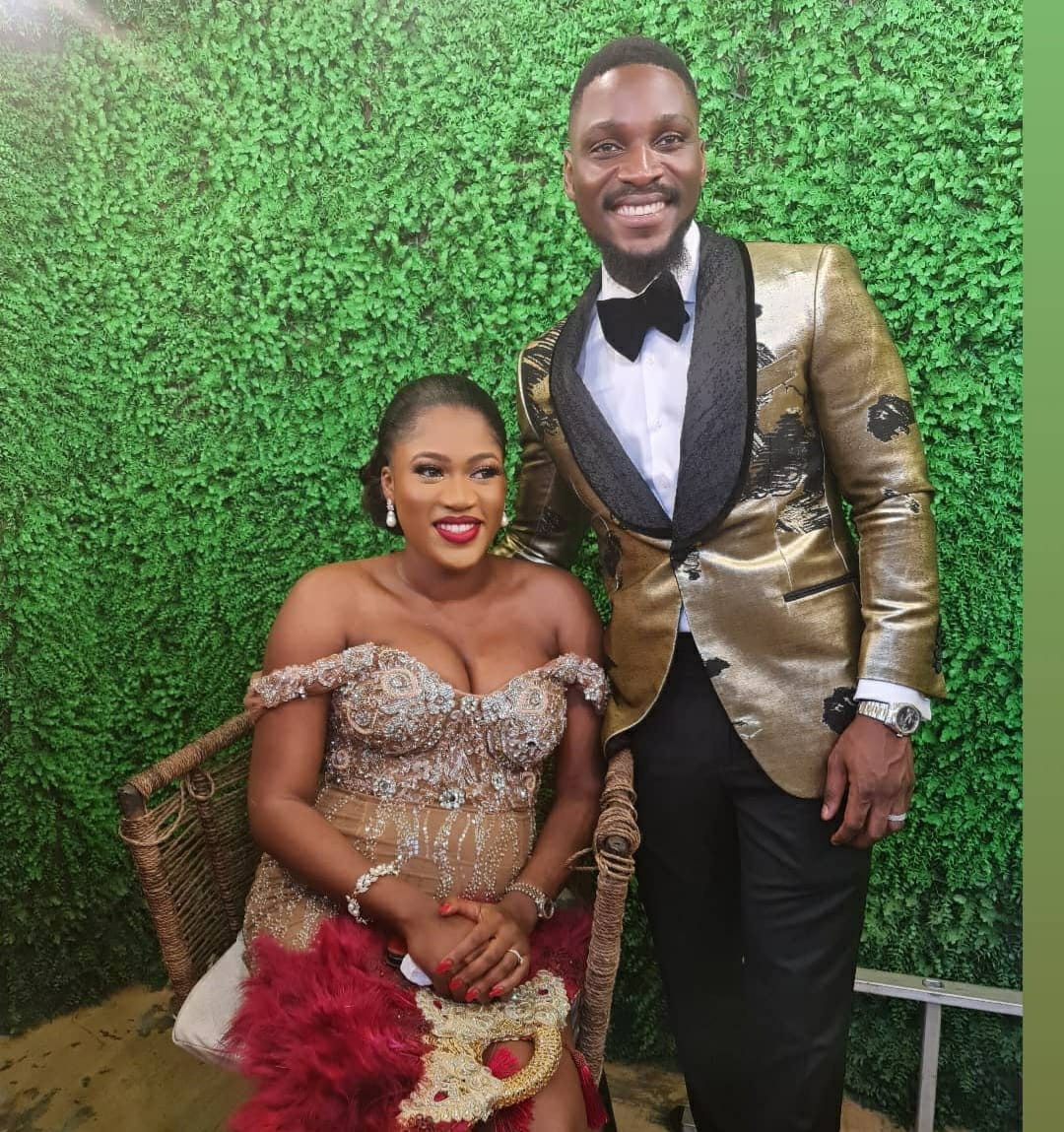More photos and videos of Tobi Bakre and his woman, Anu Oladosu at their engagement ceremony