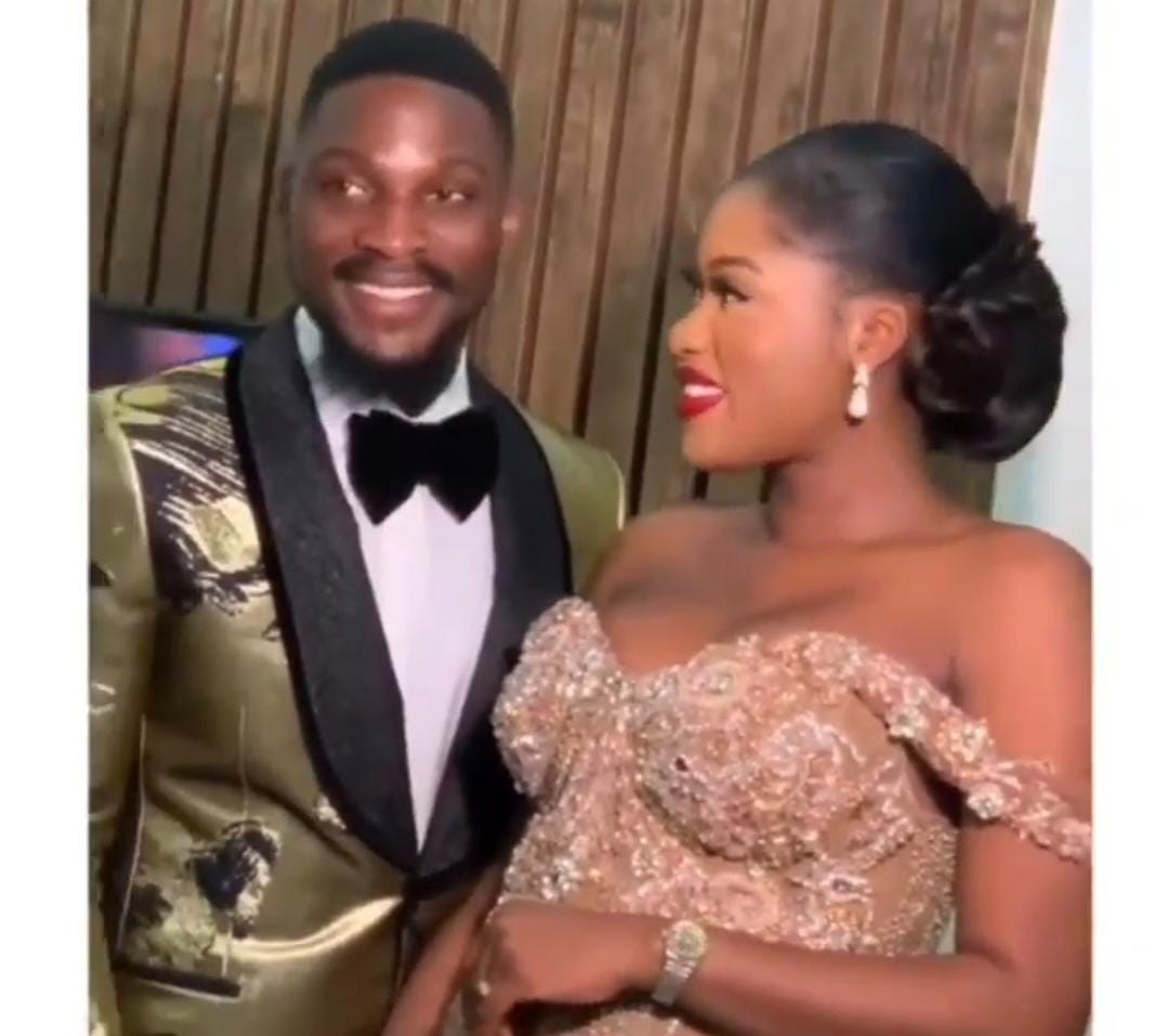 More photos and videos of Tobi Bakre and his woman, Anu Oladosu at their engagement ceremony