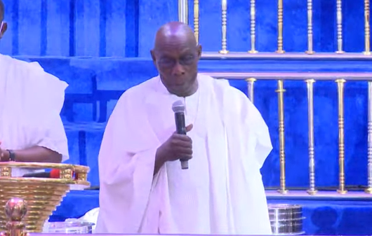 Obasanjo, Okowa, Ibori, others attend thanksgiving service of Olu of Warri (photos)