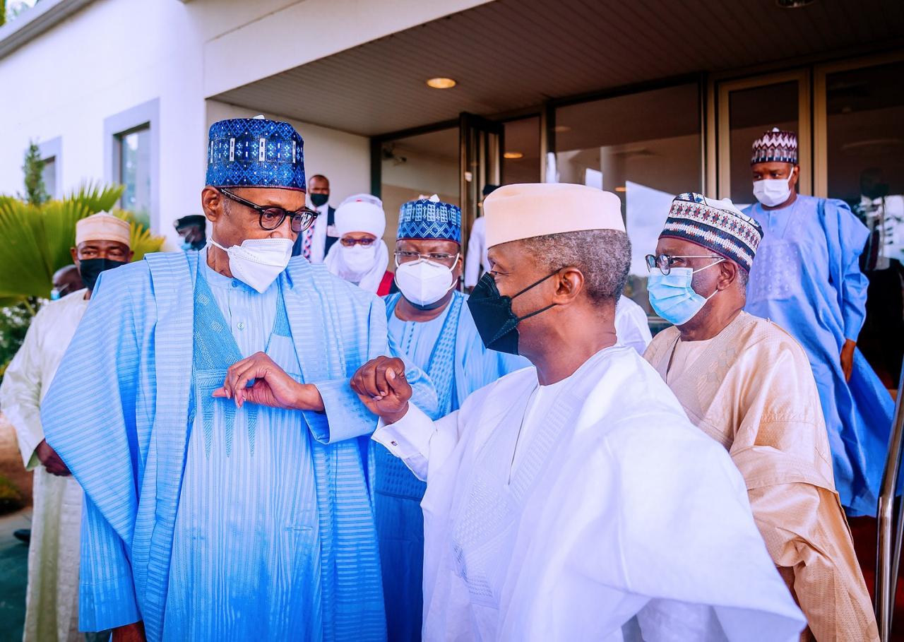 Buhari, Osinbajo, others at Yusuf and Zahra