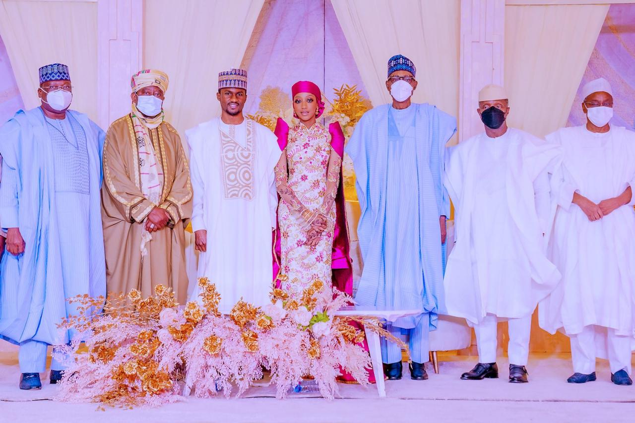 Buhari, Osinbajo, others at Yusuf and Zahra