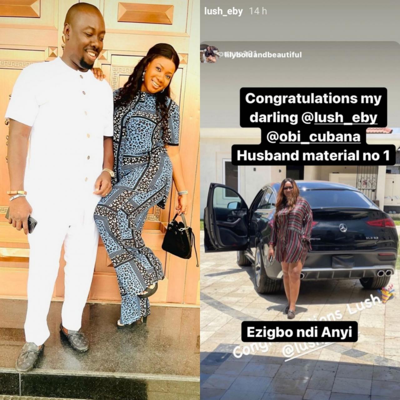 Obi Cubana gifts wife Ebele Iyiegbu a 2021 Mercedes-Benz GLE53