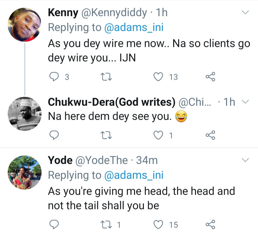 Hilarious reactions as Twitter user says 