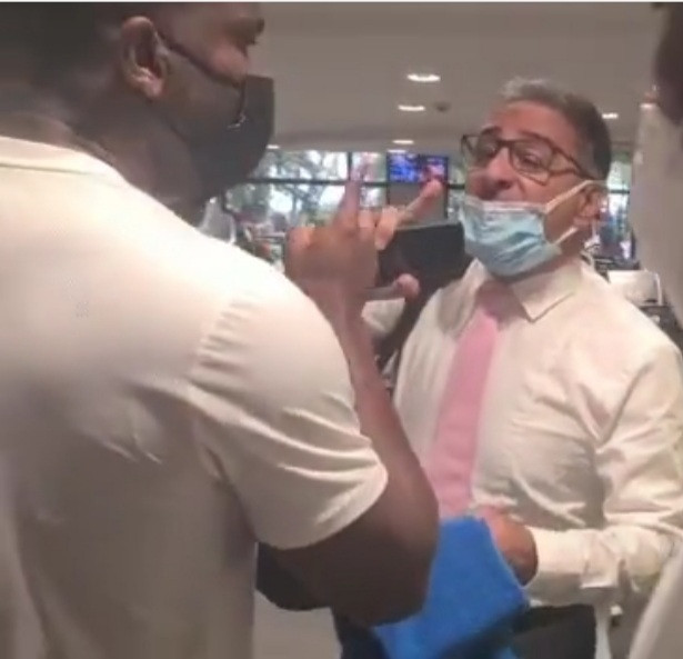 Commotion as Eko Hotel staff tries to prevent Super Eagles players from training (video)