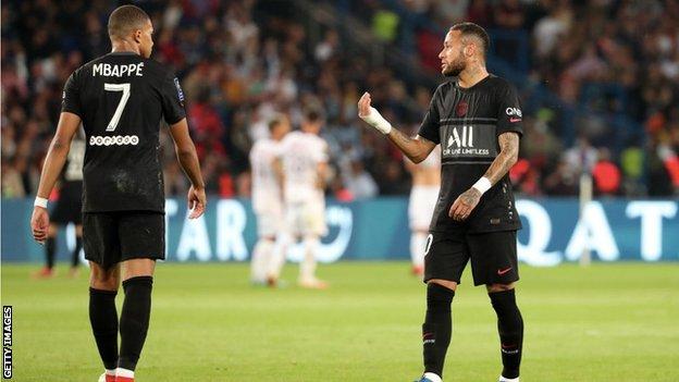 Kylian Mbappe and Neymar