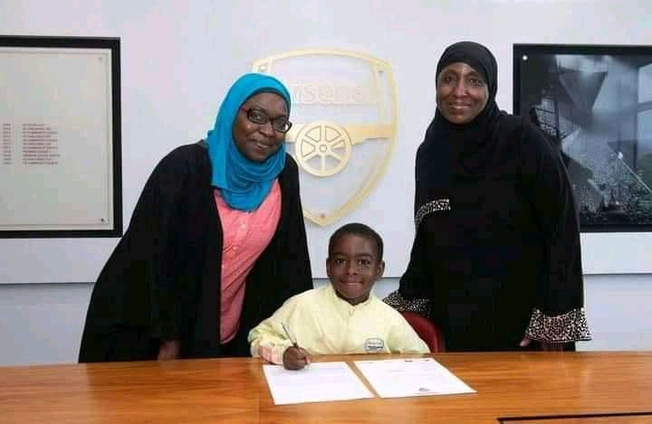 Arsenal sign 9-Year-old Nigerian boy from Kaduna?(photos)
