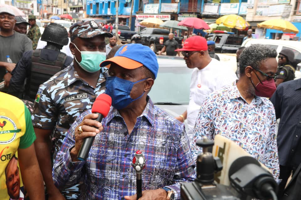 Governor Obiano leads protest against IPOB sit-at-home order (photos)