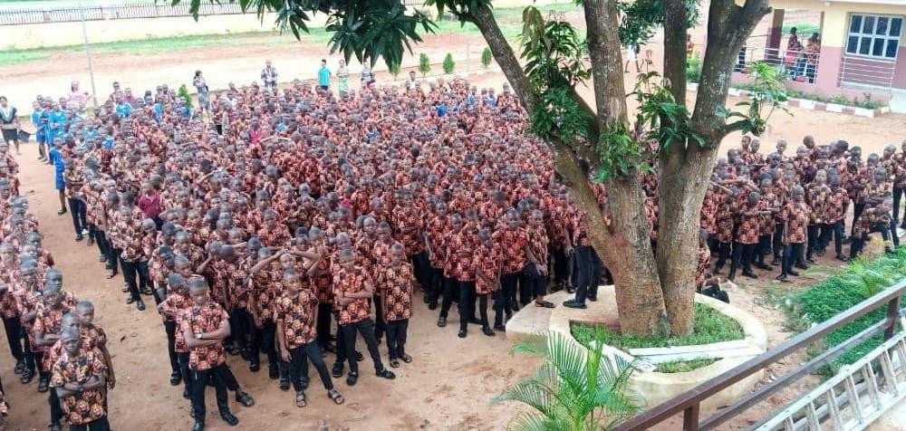 Anambra school students rock ?Isi-Agu? for first assembly (photos)