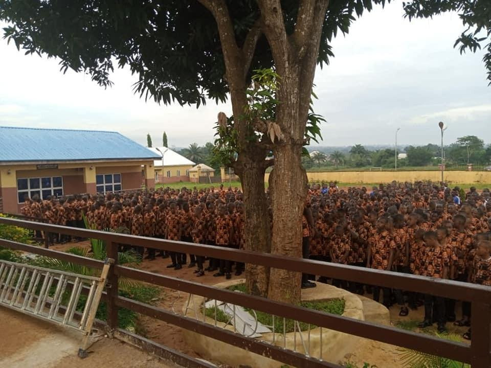 Anambra school students rock ?Isi-Agu? for first assembly (photos)