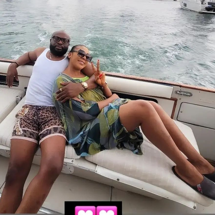 Interior designer, Ehi Ogbebor, shares loved up photos with new man, Dennis Osifo