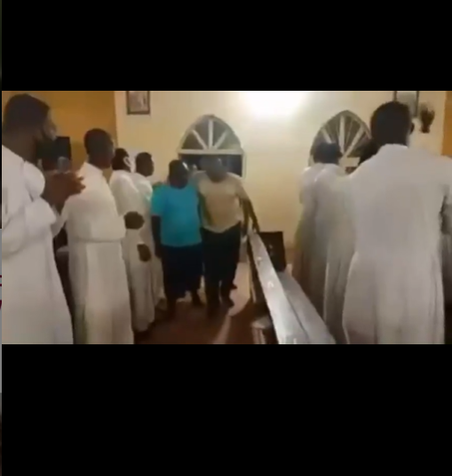 Moment kidnapped Kaduna seminarians were led into their school
